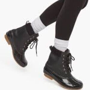 Duck Boot Black Cold Weather Rain Boot Size 7